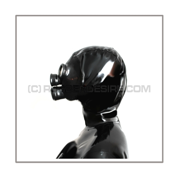 Delxue gasmask-zipper-hood HR-CH with 2 gasmask-threads and thread-cover - model PDF-D